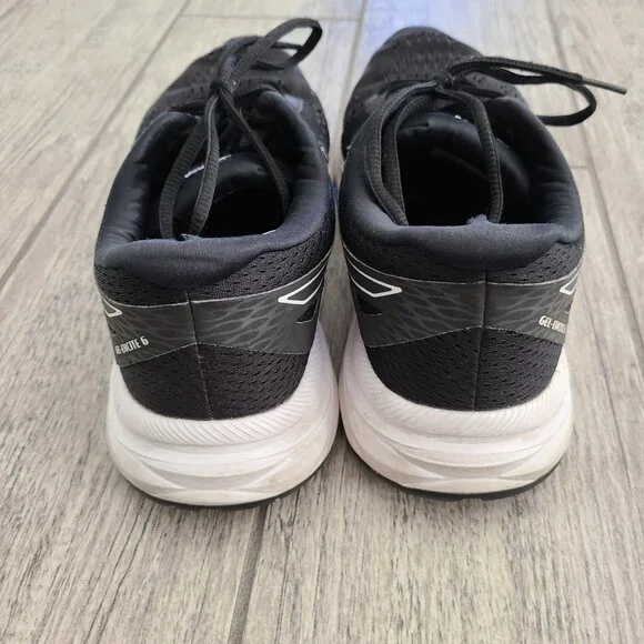 ASICS Amplica running shoes black white womens size 8.5 wide - Picture 6 of 14